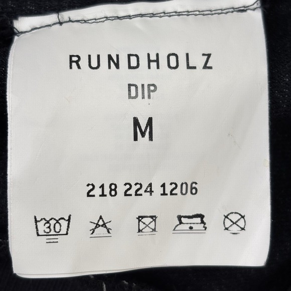 RUNDHOLZ DIP Black Asymmetrical Long Tunic Coat Dress German designer Women's M - Picture 13 of 16